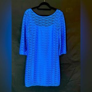Lilly Pulitzer Size Large Royal Blue Lace Dress
